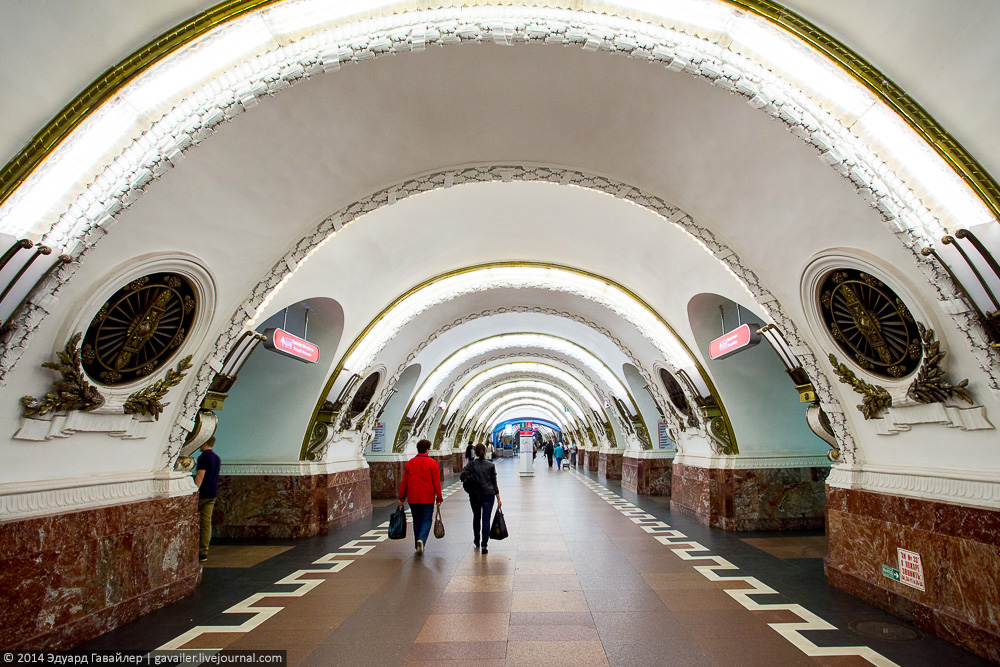In the St, Peterburg's subway.