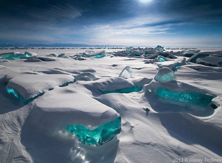 During a freeze-up season (January 9 through May 4) Baikal is completely covered with ice, except fo...